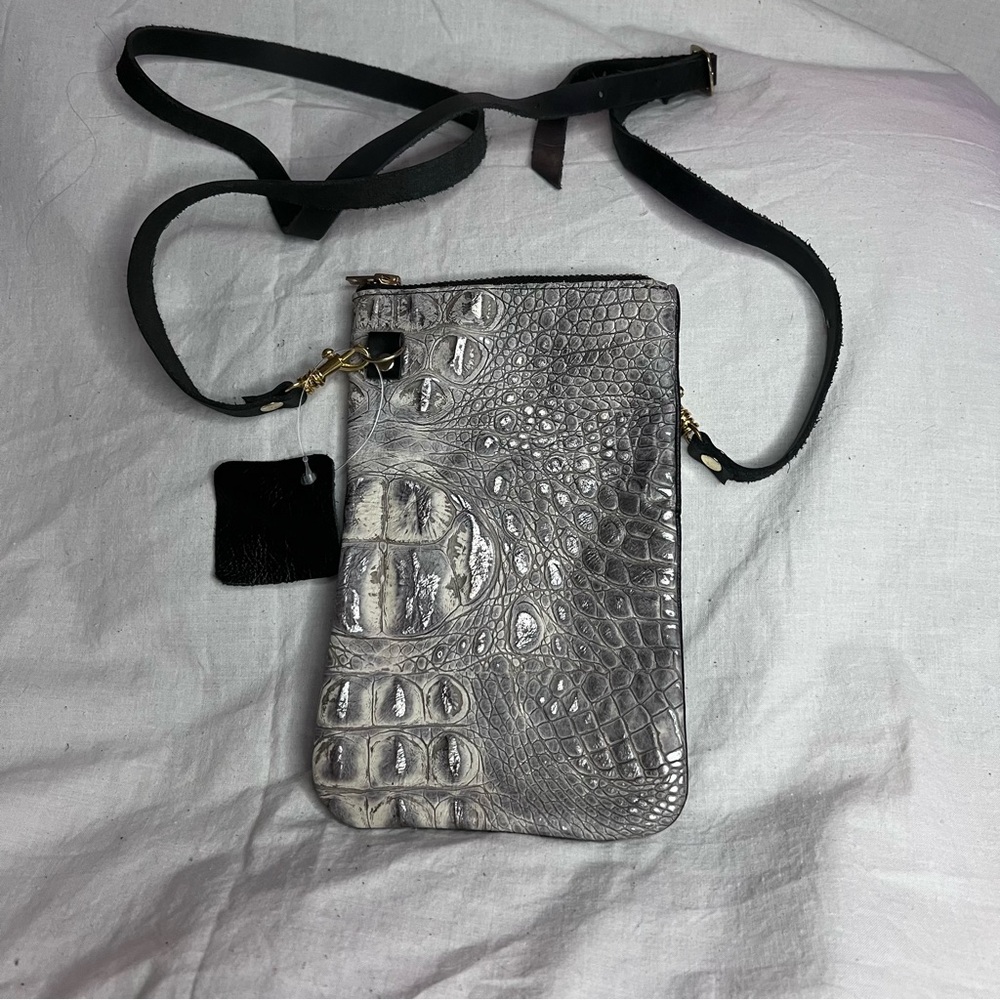 Alligator leather purse